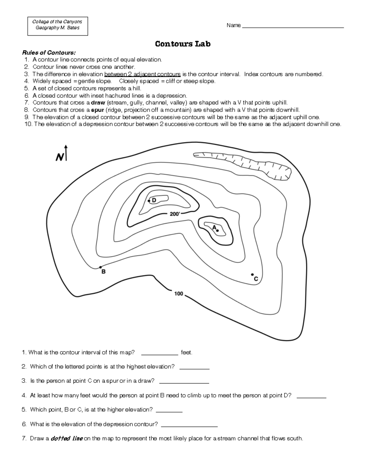 Contour Lab1 lab work Name