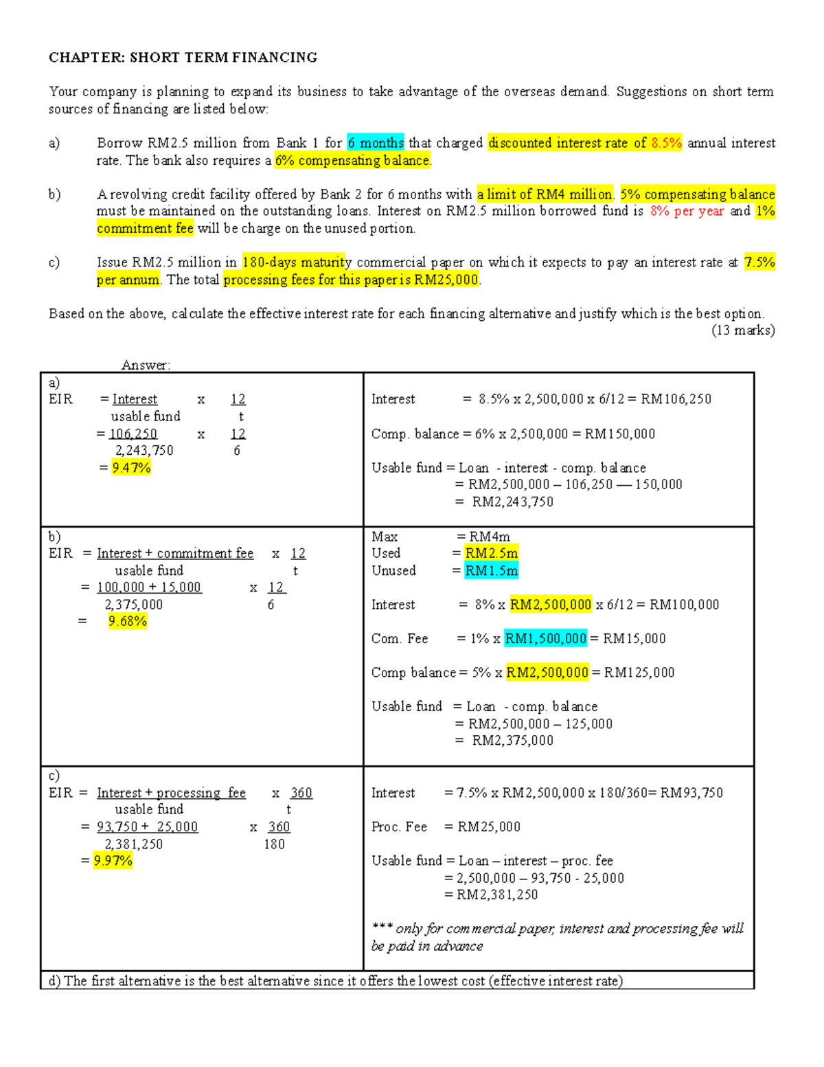 tutorial-question-and-answer-on-short-term-financing-chapter-short