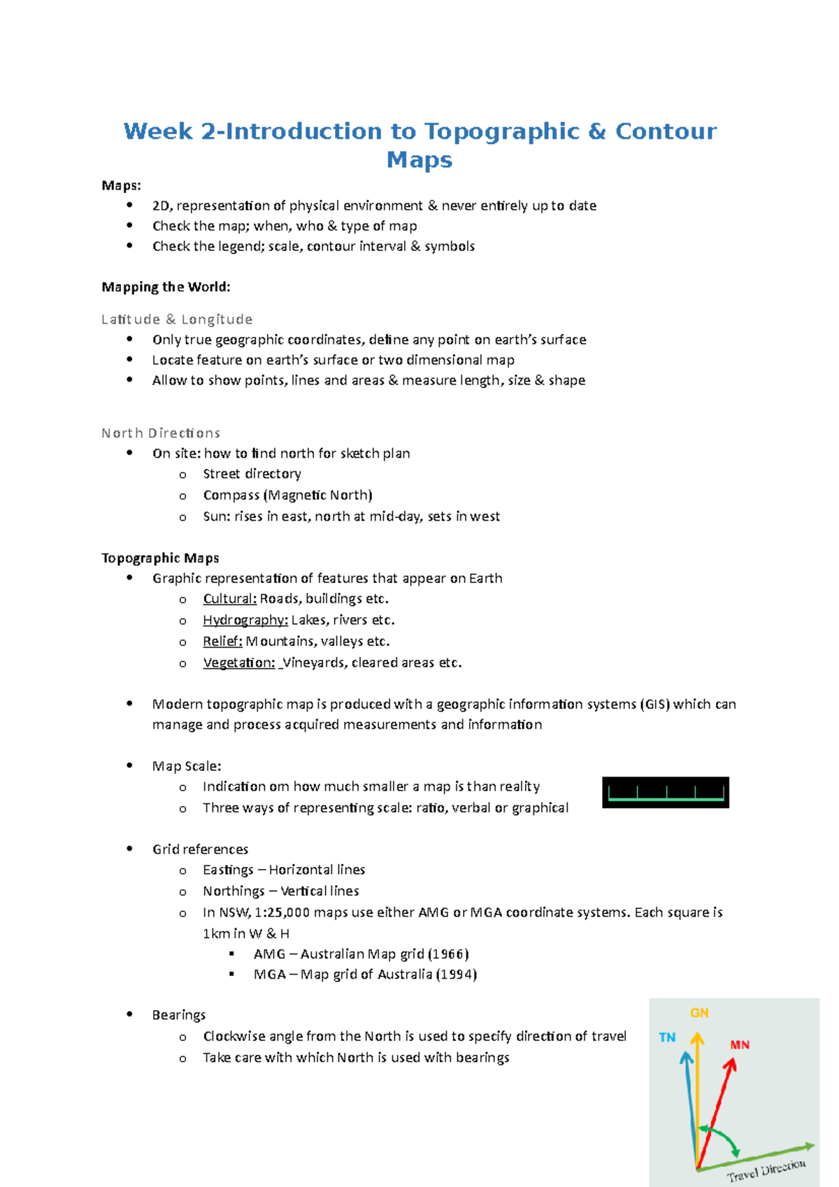W2- Topographic Mapping - Week 2-Introduction to Topographic & Contour ...