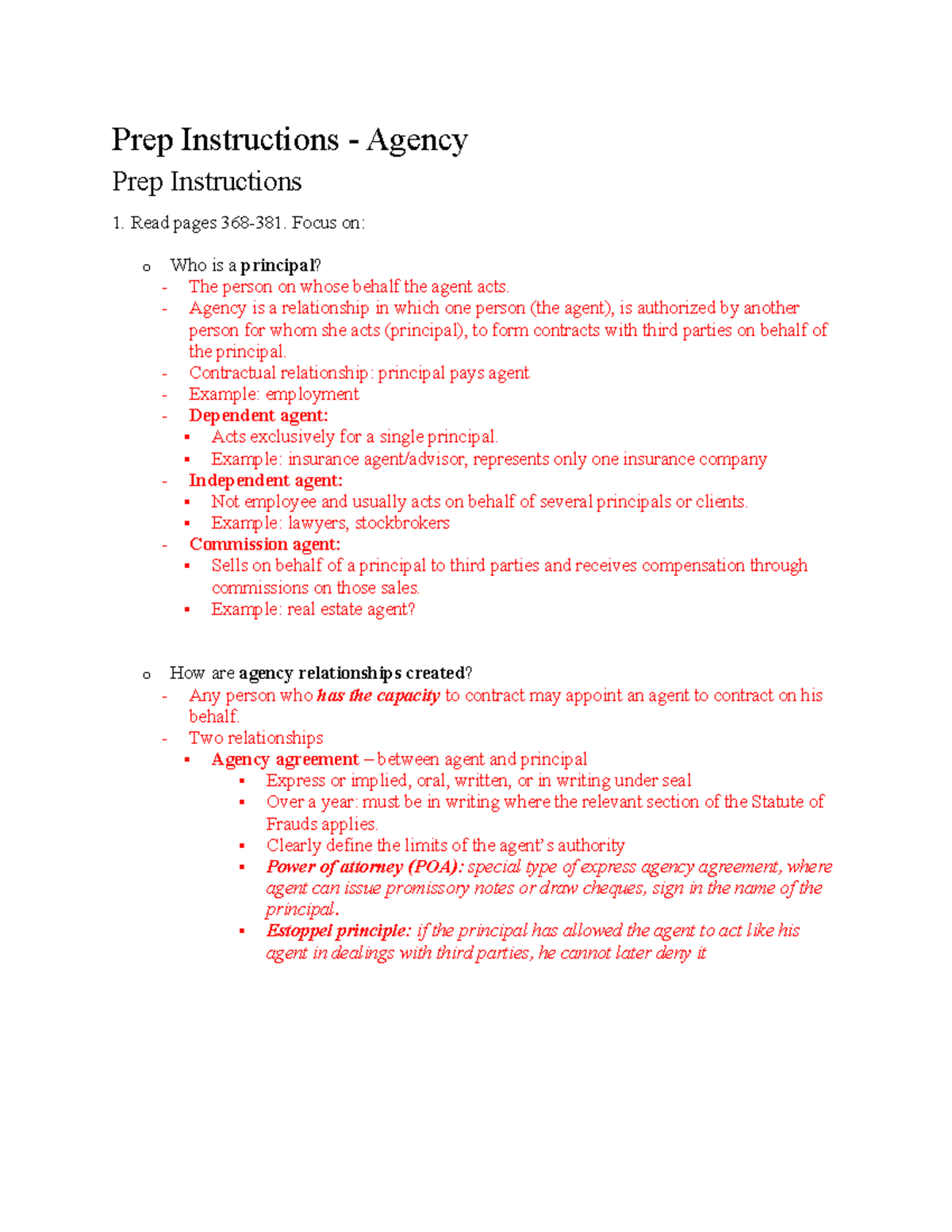 Mar 20 Agency - Prep Instructions - Agency Prep Instructions 1. Read ...