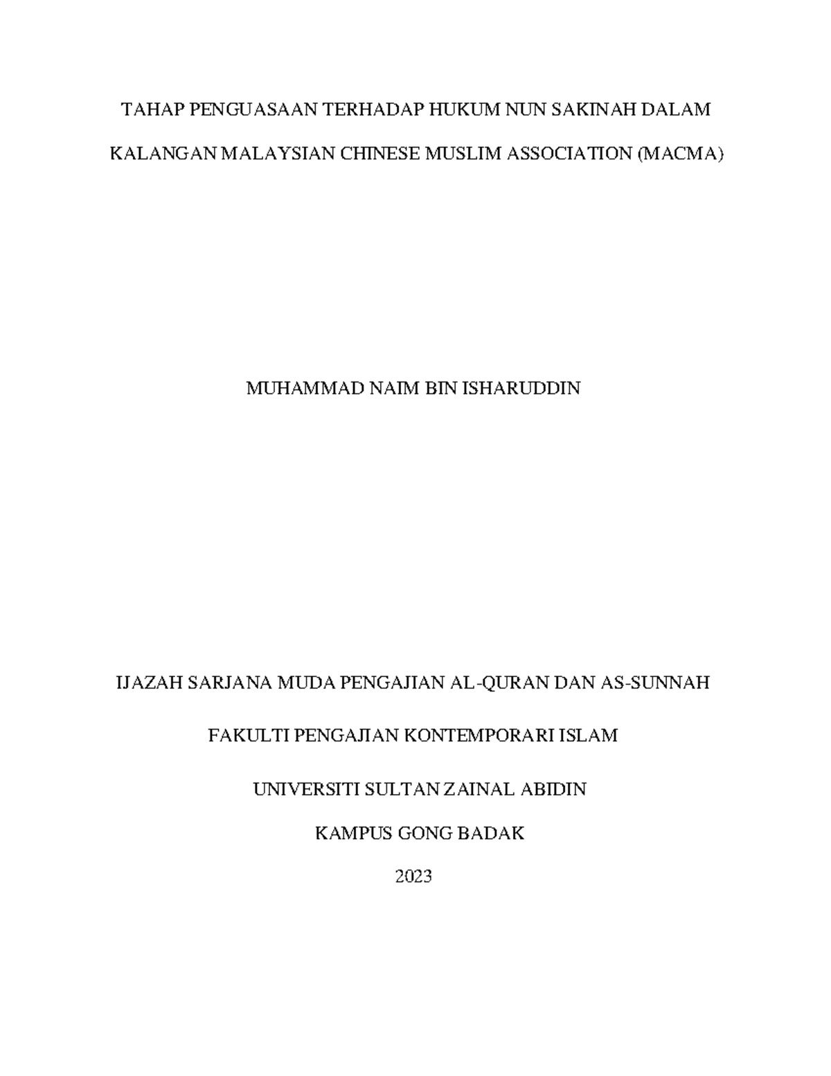 Tesis Lengkap Muhammad NAIM 061565 - TAHAP PENGUASAAN TERHADAP HUKUM ...