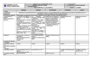 Filipino Q3 W1 - DLL - GRADES 1 to 12 DAILY LESSON LOG School: LALAAN I ...
