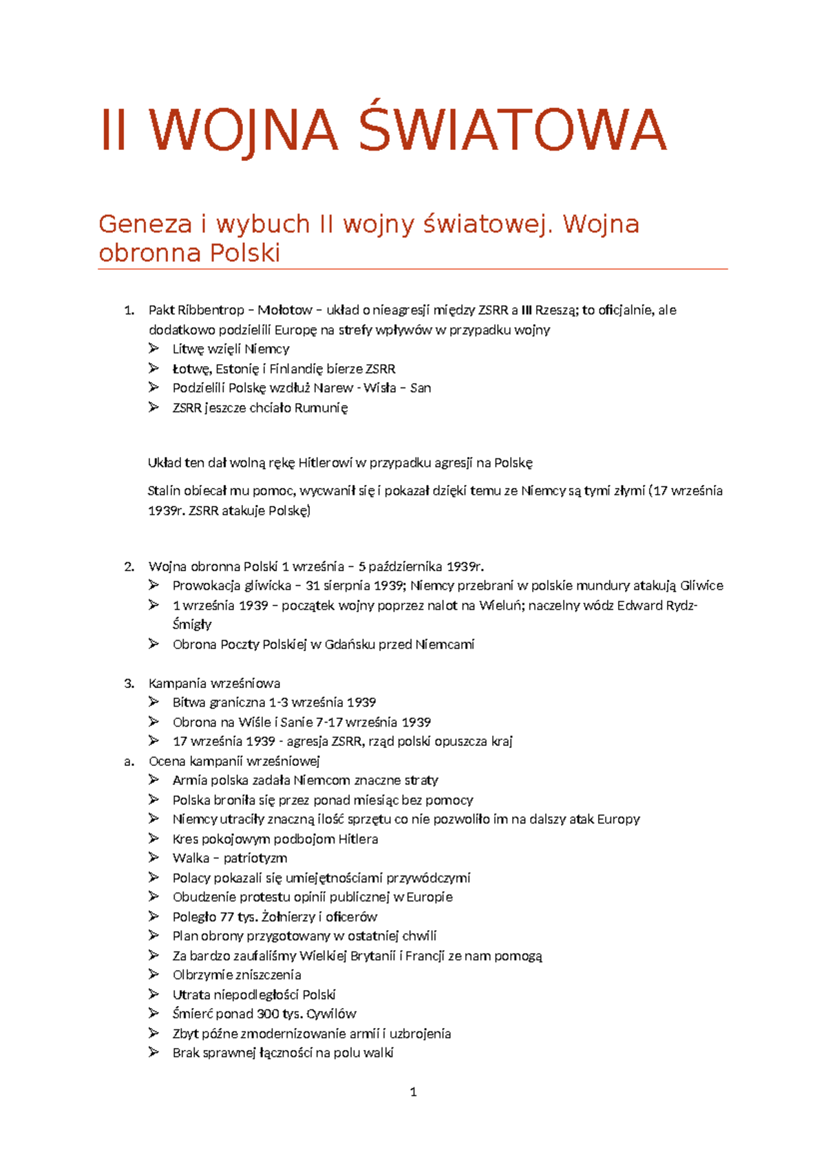 Historia II wojna - II WOJNA ŚWIATOWA Geneza i wybuch II wojny