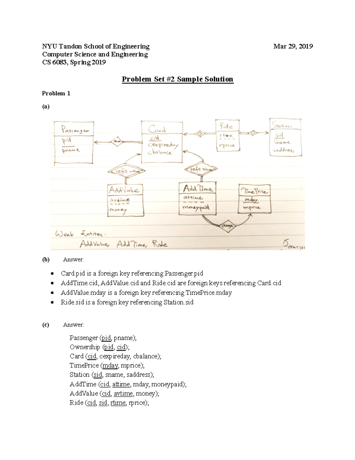 Ss2-S19 - exam - NYU Tandon School of Engineering Mar 29, 2019 Computer ...