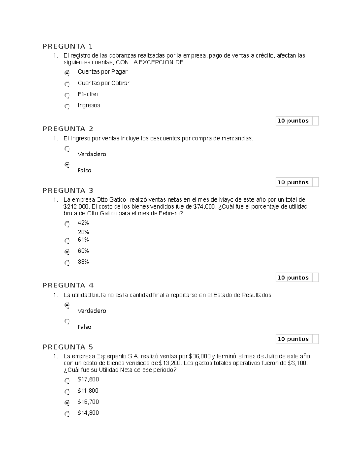 Examen De Sem.3 De Contabilidad - Studocu