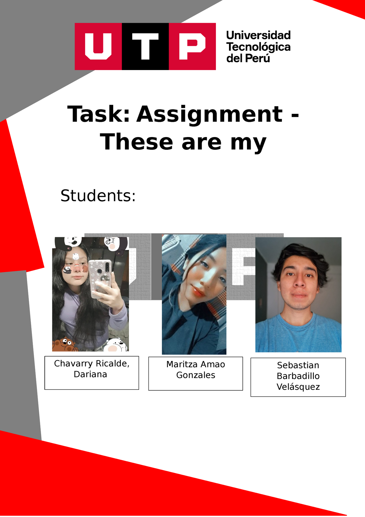 week 5 task assignment these are my friends