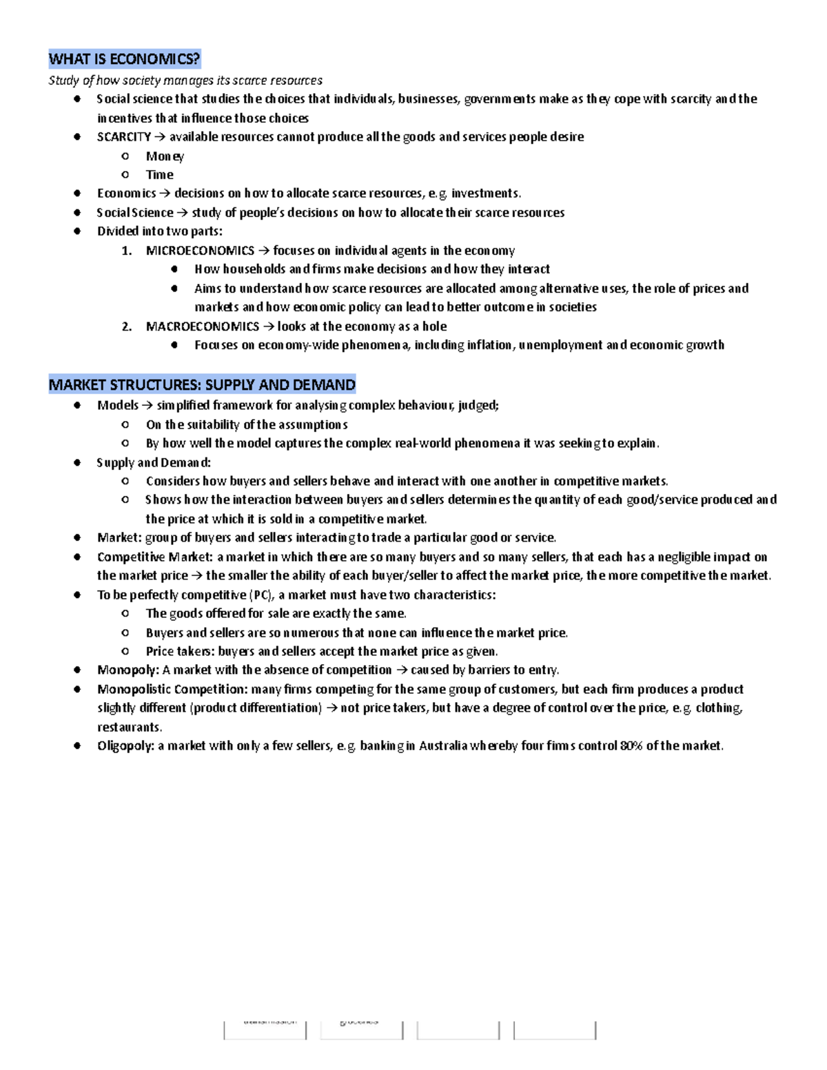 Micro Notes - WHAT IS ECONOMICS? Study of how society manages its ...