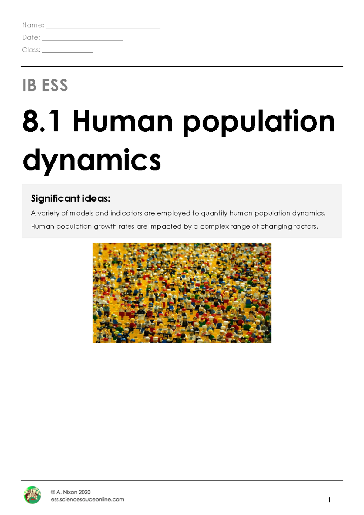 8 - Environment Values Systems - Name ...
