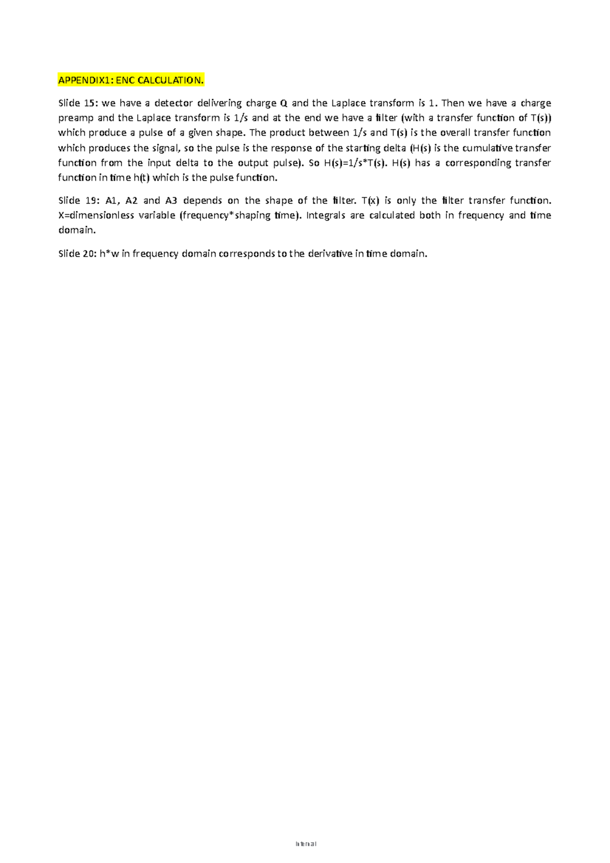 Appendix 1 ENC Calculation - APPENDIX1: ENC CALCULATION. Slide 15: we ...