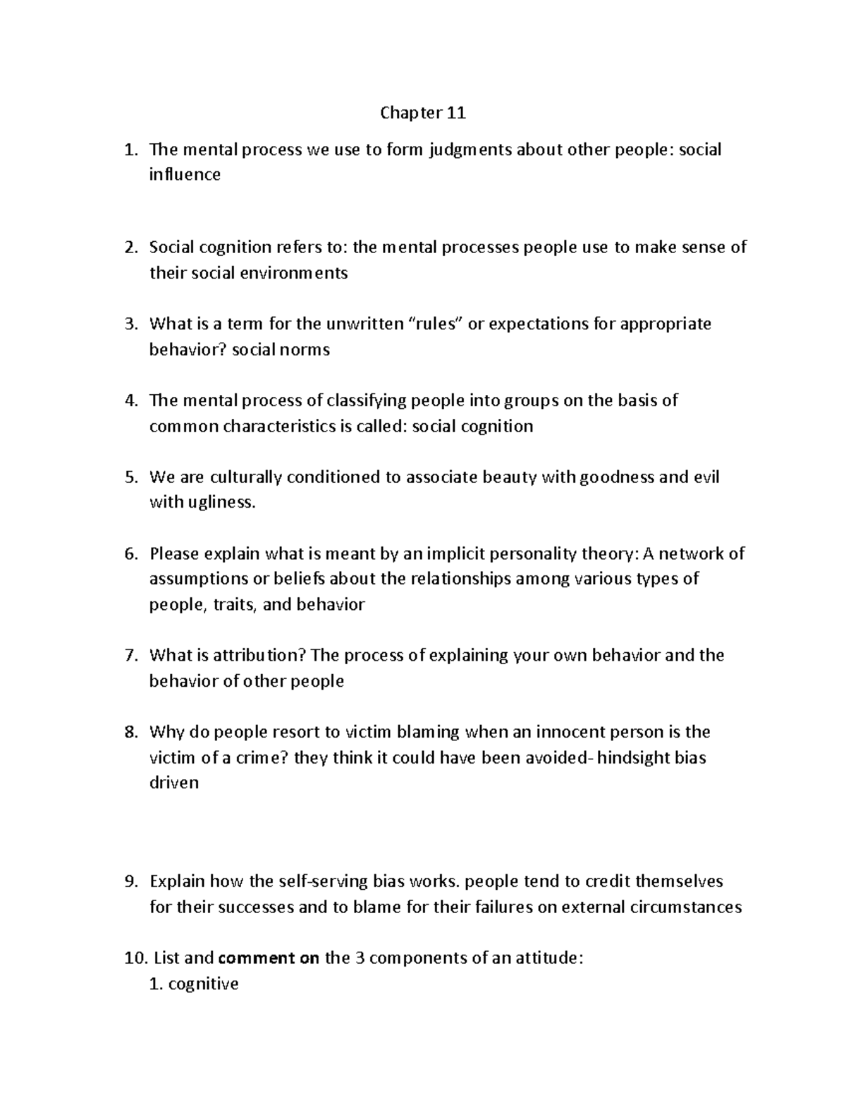 Chapter 11 Notes - Chapter 11 The Mental Process We Use To Form ...