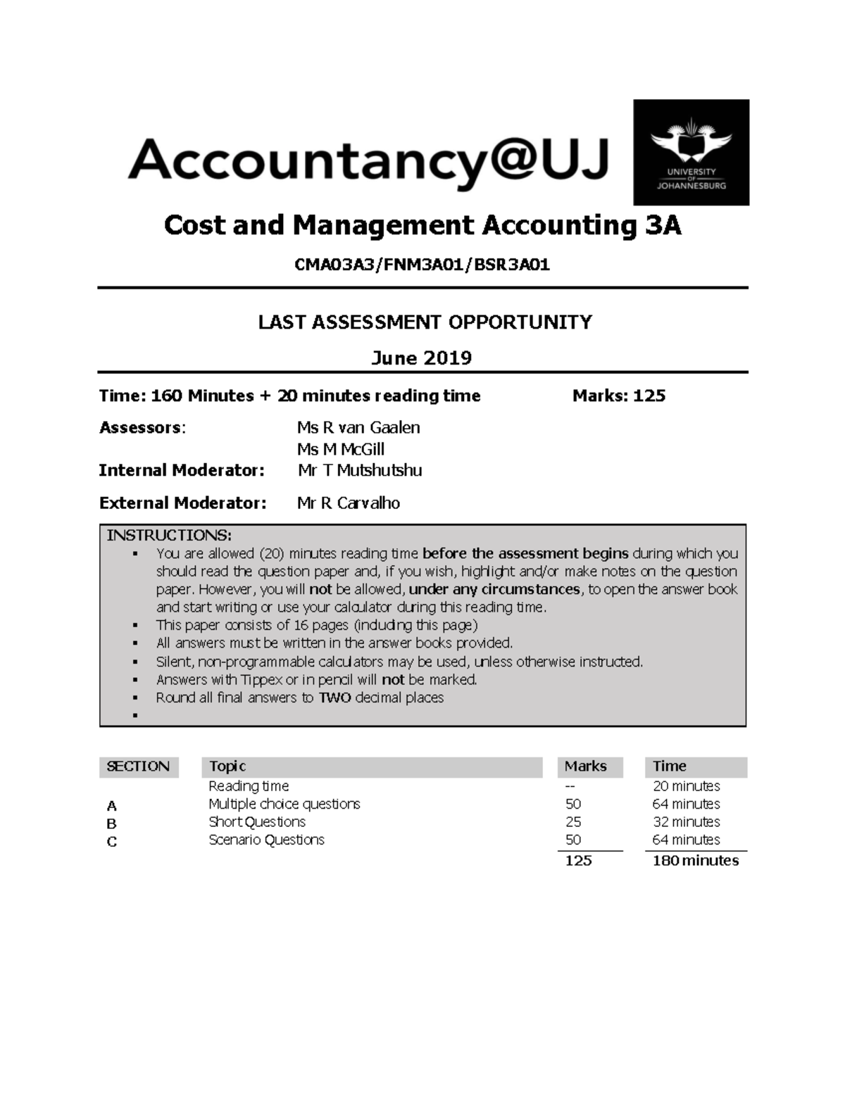 Uj 35272+ Source 1+ Source 1 - Cost and Management Accounting 3A ...