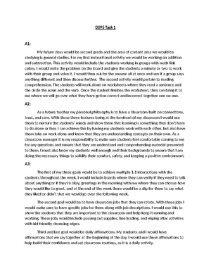 DLM2Task2- Passed - Task 2 During my simulation the use of visual aids ...