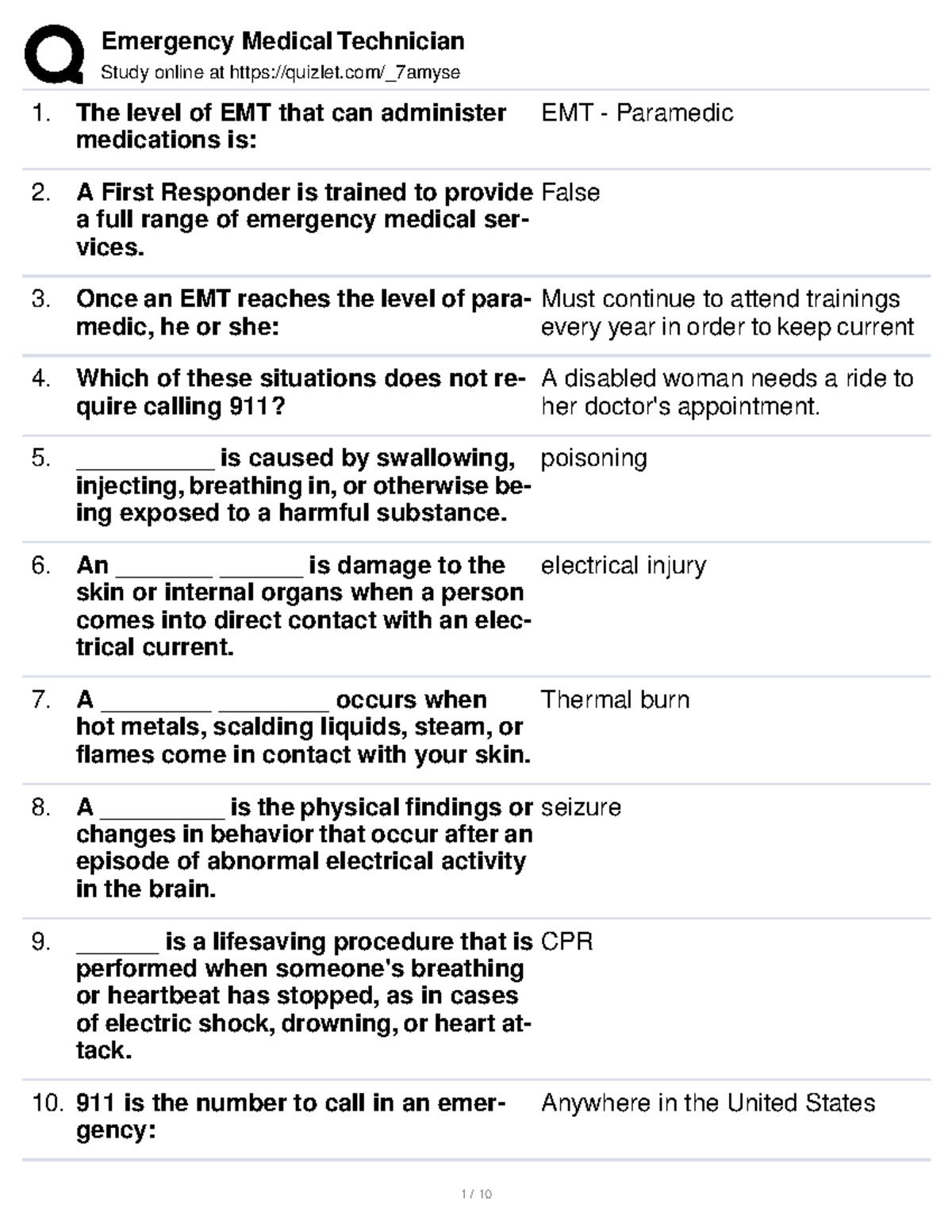 Emt Chapter 3 Quizlet - 0hrd56a