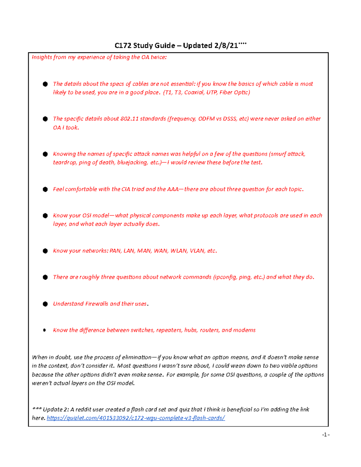 C172 Study Guide(Feb 2021 Update) - C172 Study Guide – Updated 2/8/21 ...