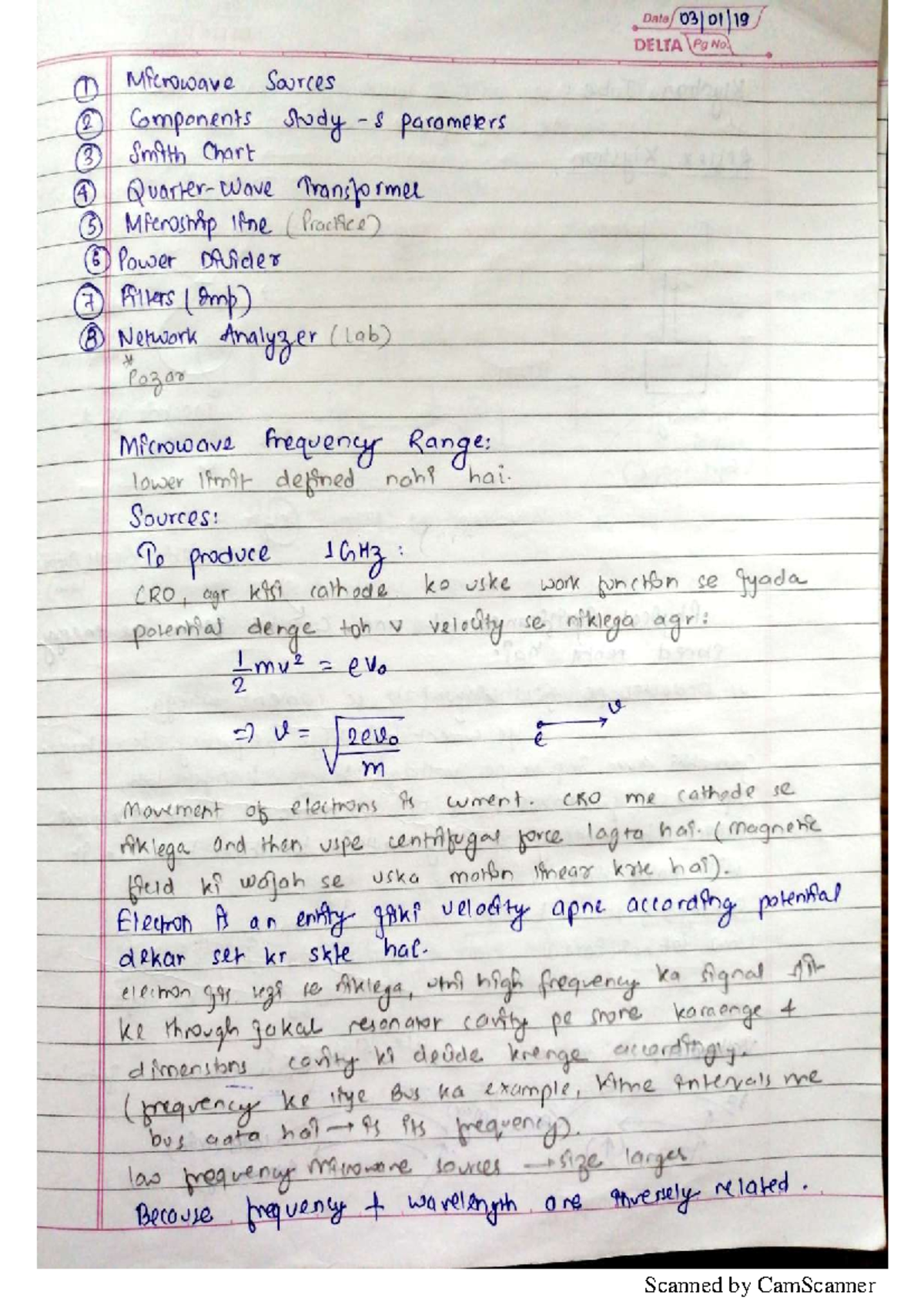 Microwave Notes Part 2 - Microwave Engineering - Studocu