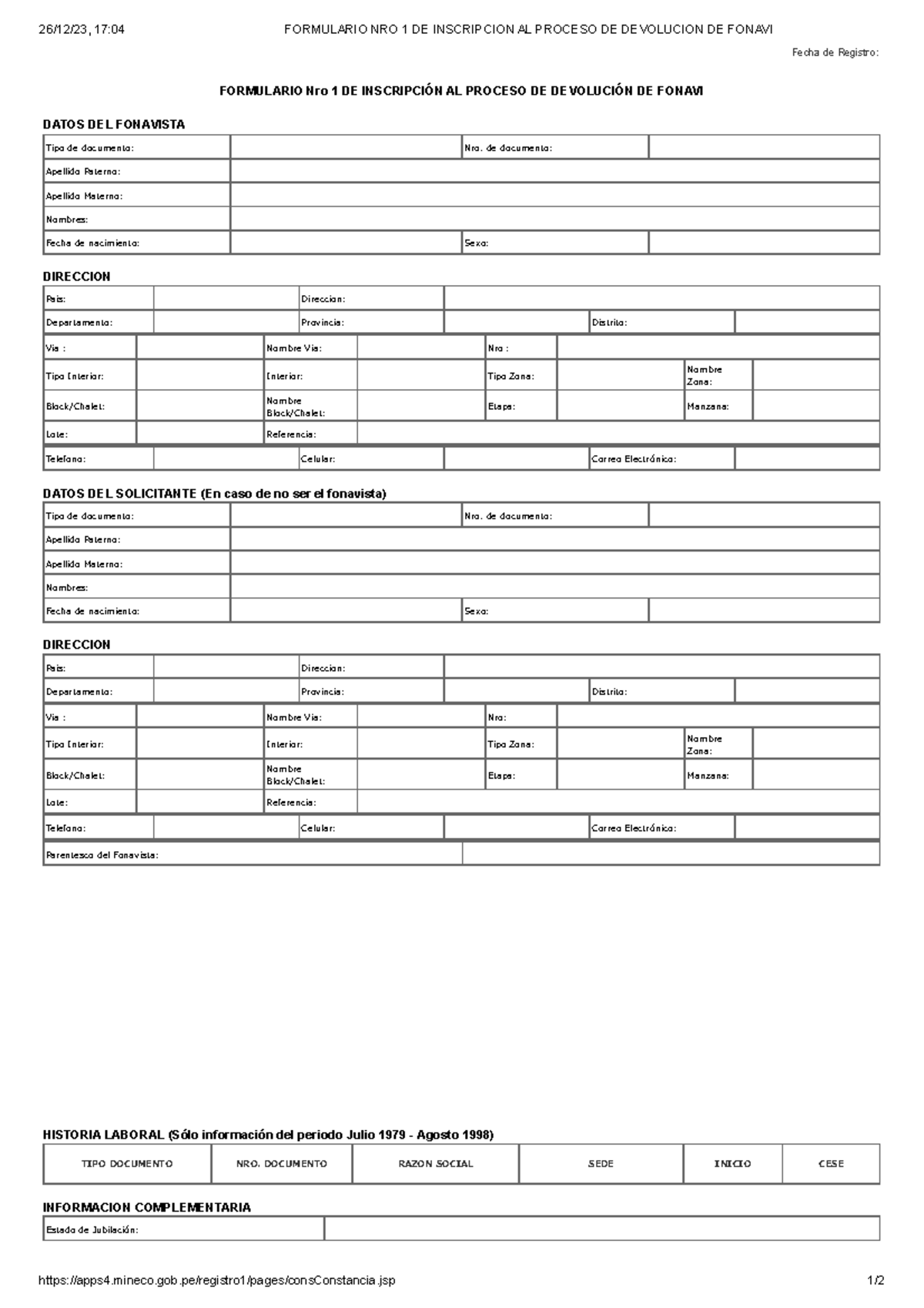 Formulario Nro 1 De Inscripcion Al Proceso De Devolucion De Fonavi 261223 1704 Formulario 9536