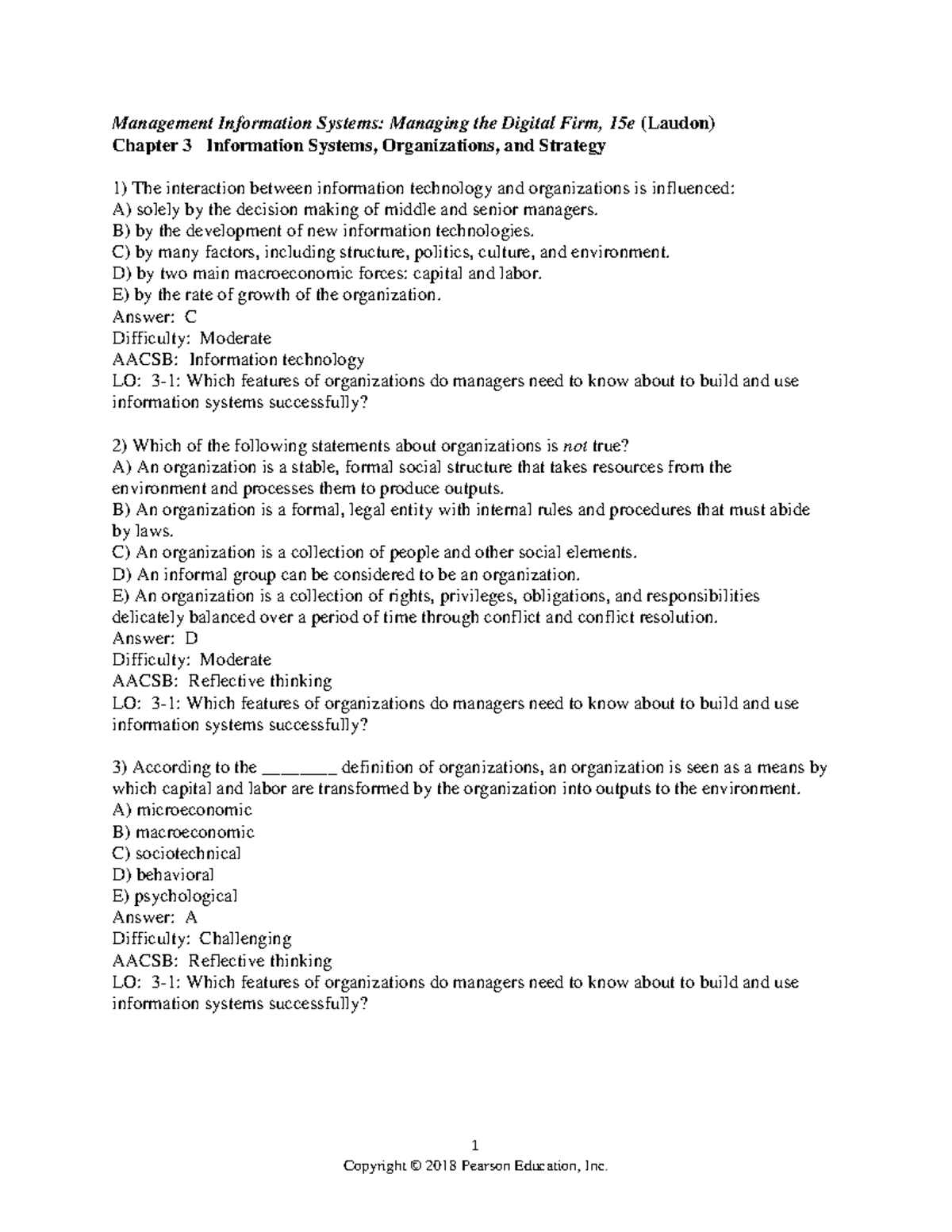 Chapter 3 - have fun, this is fun, trust me - 1 Management Information ...