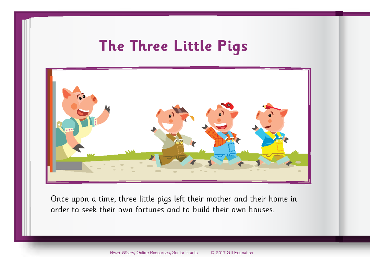 The Three Little Pigs original - The Three Little Pigs Once upon a time ...