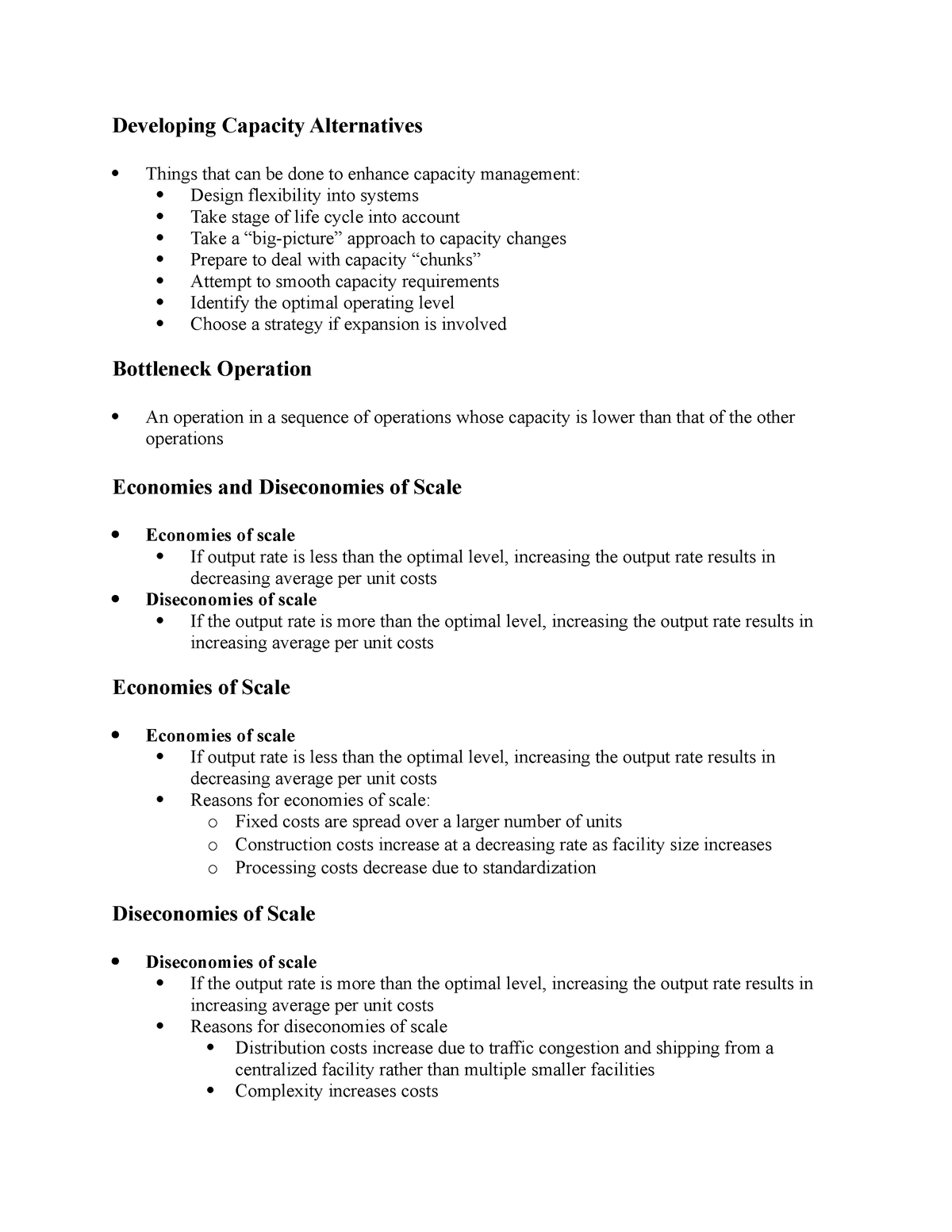 operations-management-11-developing-capacity-alternatives-things-that