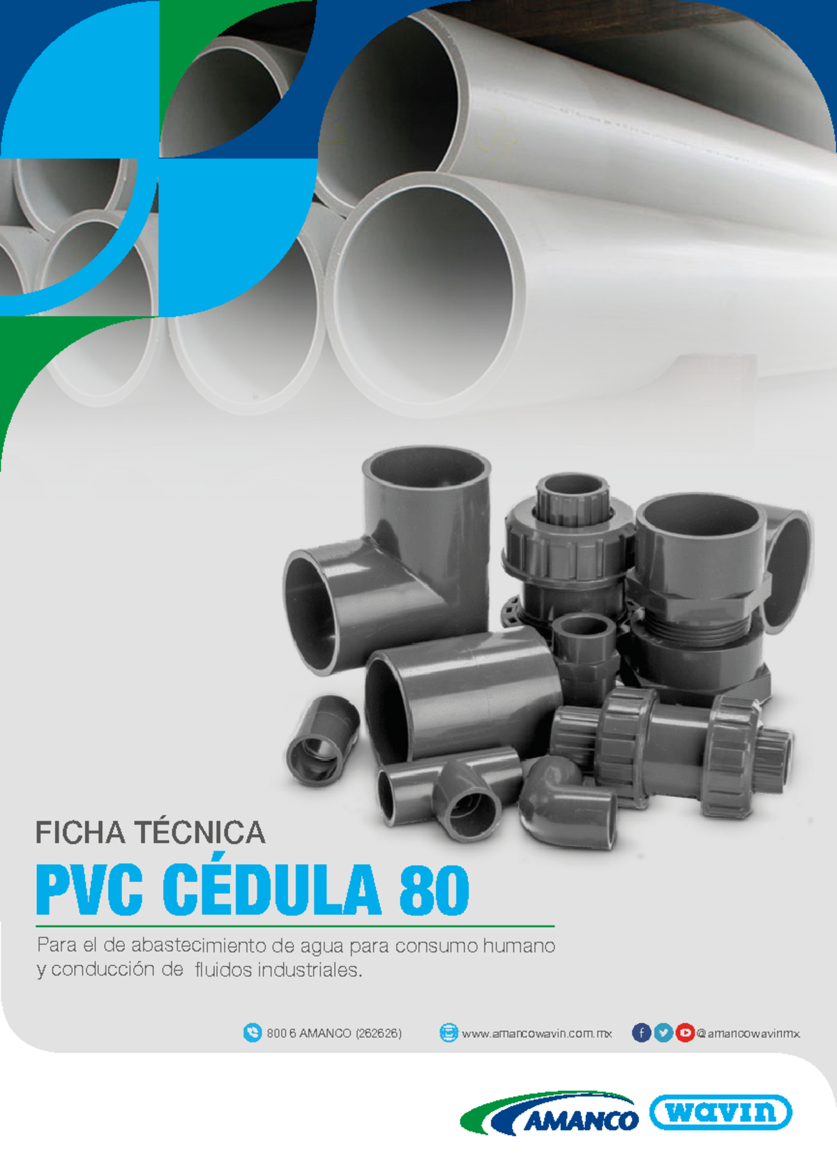 Ficha tecnica PVC ced 80 - PVC CÉDULA 80 FICHA TÉCNICA Para el de ...