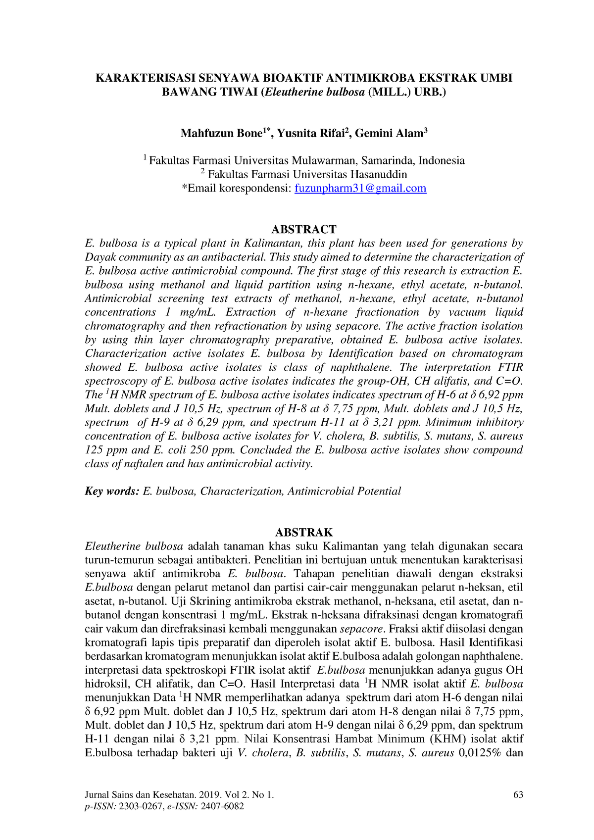 Rolan,+08+Mahfuzun - Ok Trssrrtr - Jurnal Sains Dan Kesehatan. 2019 ...