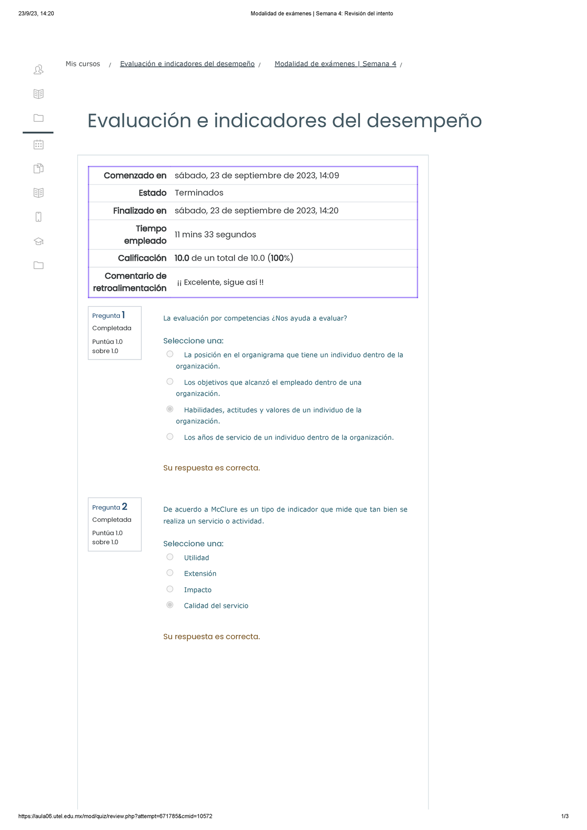 Mod Ex Sem4 Ev In - Homework Help - 23/9/23, 14:20 Modalidad De ...