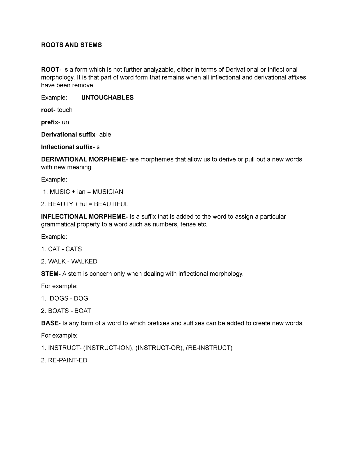 roots-and-stems-is-a-form-which-is-not-further-analyzable-either-in-terms-of-derivational-or