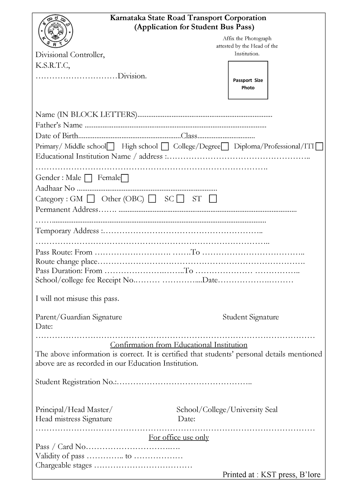 student-pass-application-karnataka-state-road-transport-corporation