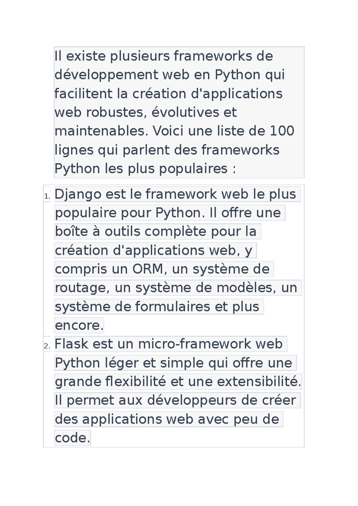 Framepython - voici un cours pour comprender les framework de python ...