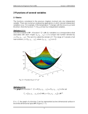 Math 2 Vorlesungsnotizen 2 3 4 5 Mathematik 2 Ude Studocu