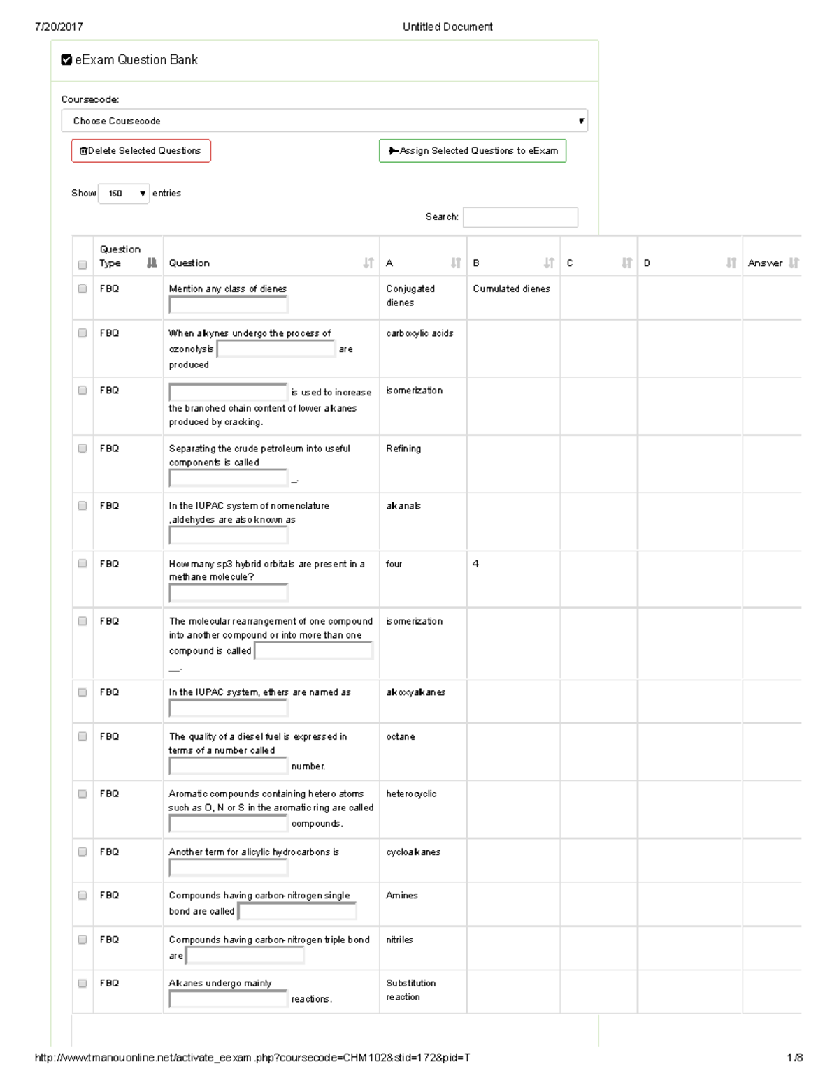 Chm102 1 Chemistry Noun Studocu