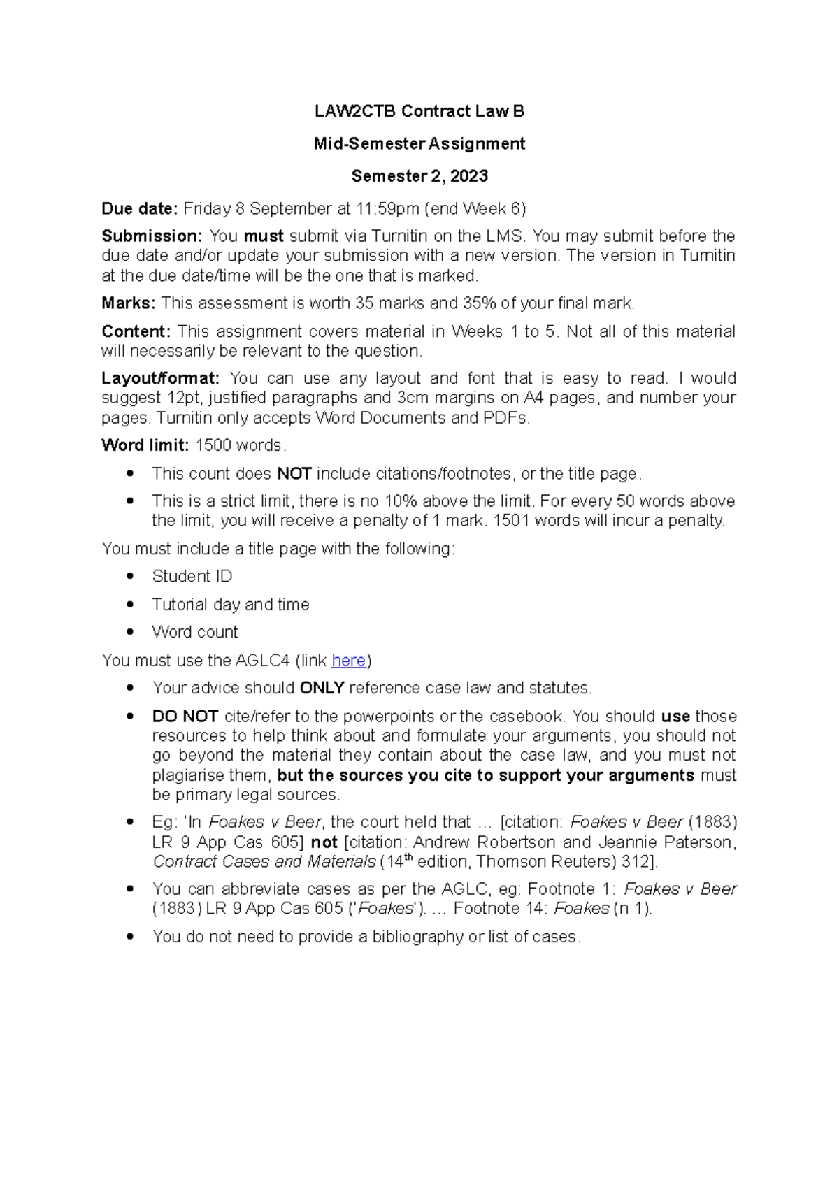 msu law fall 2023 first assignments