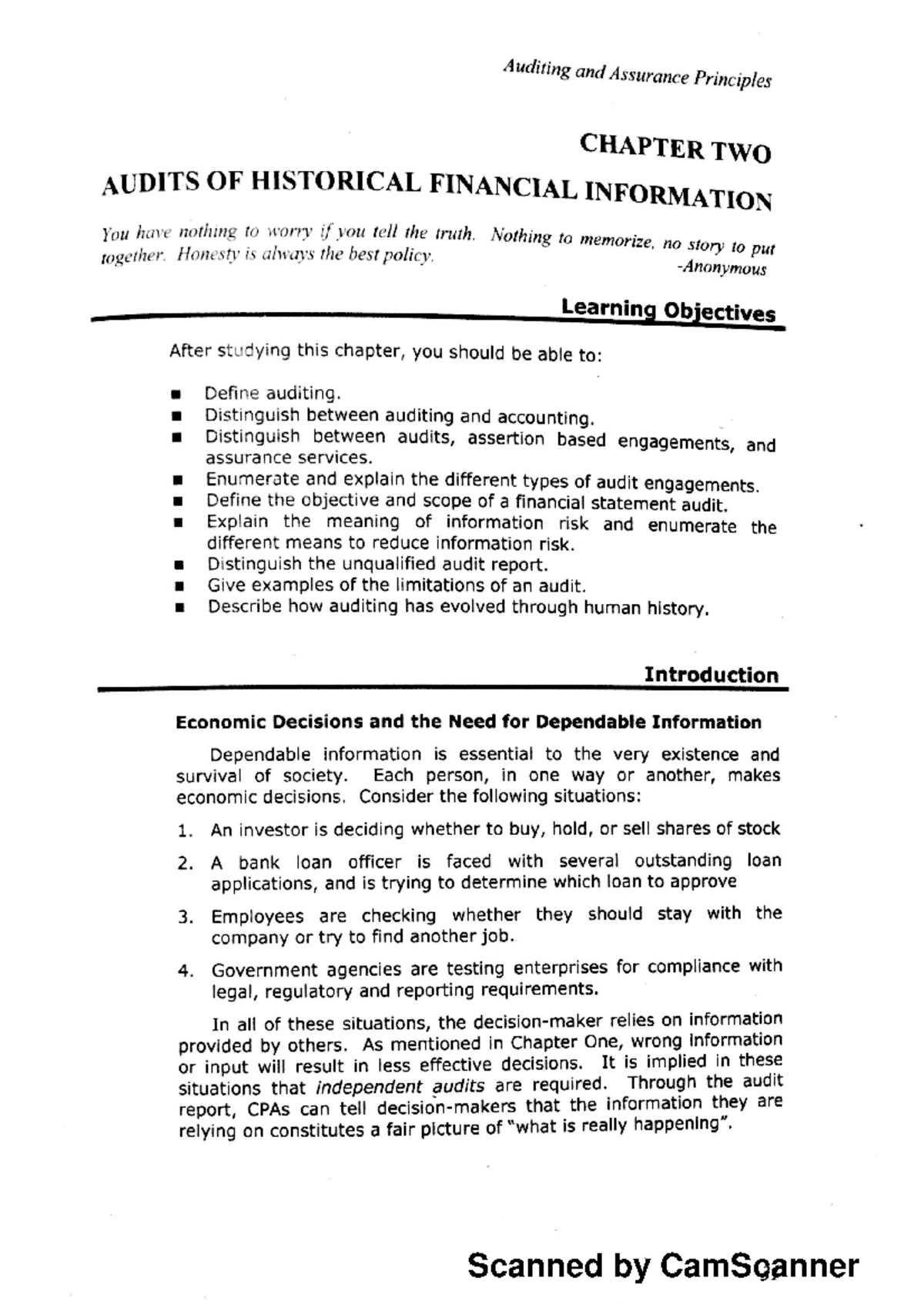 Auditing And Assurance Principles - BS Accountancy - Studocu