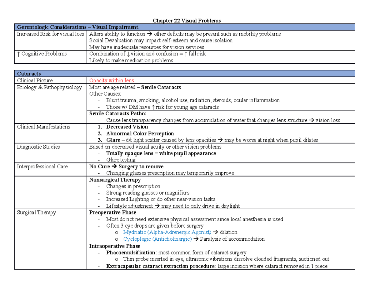 Chapter 22 Visual Problems - Chapter 22 Visual Problems Gerontologic ... image.