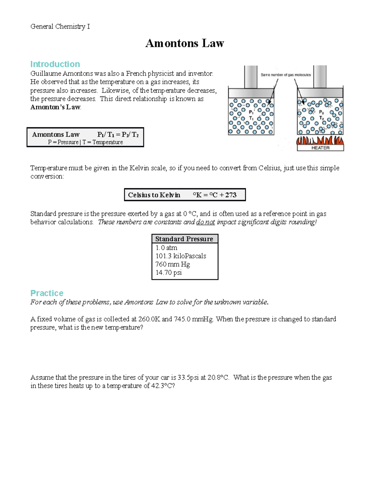 chemistry coursework example