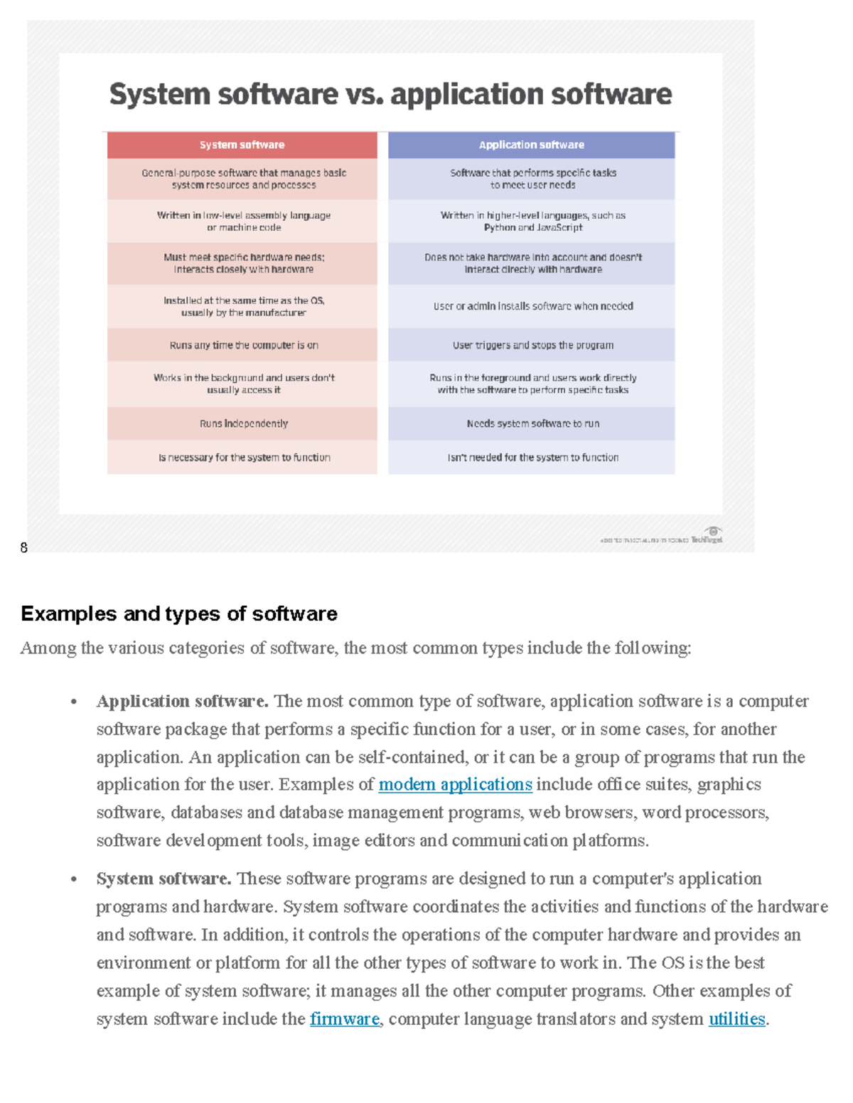Examples and types of software - 8 Examples and types of software Among ...