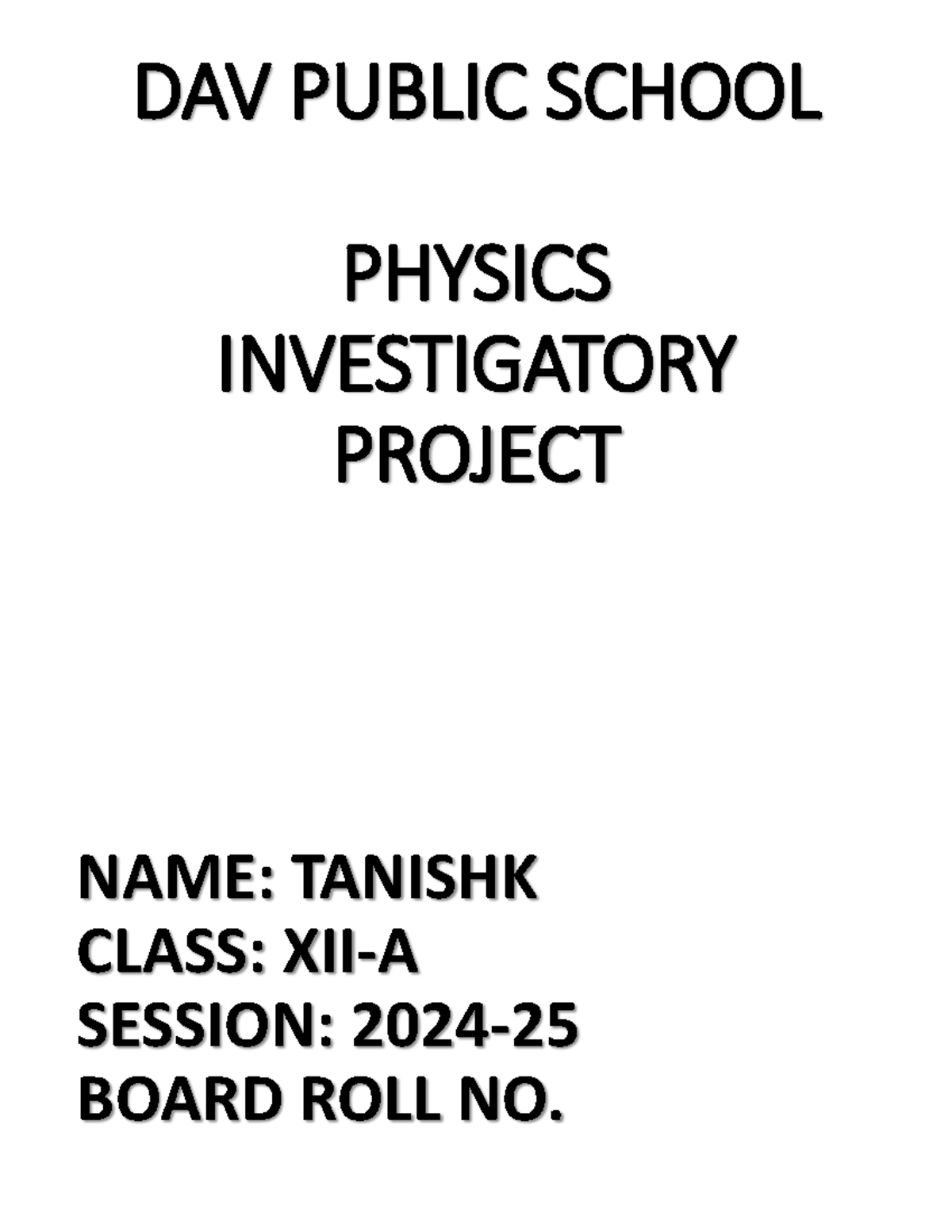 Electromagnetic induction dav public school physics investigatory
