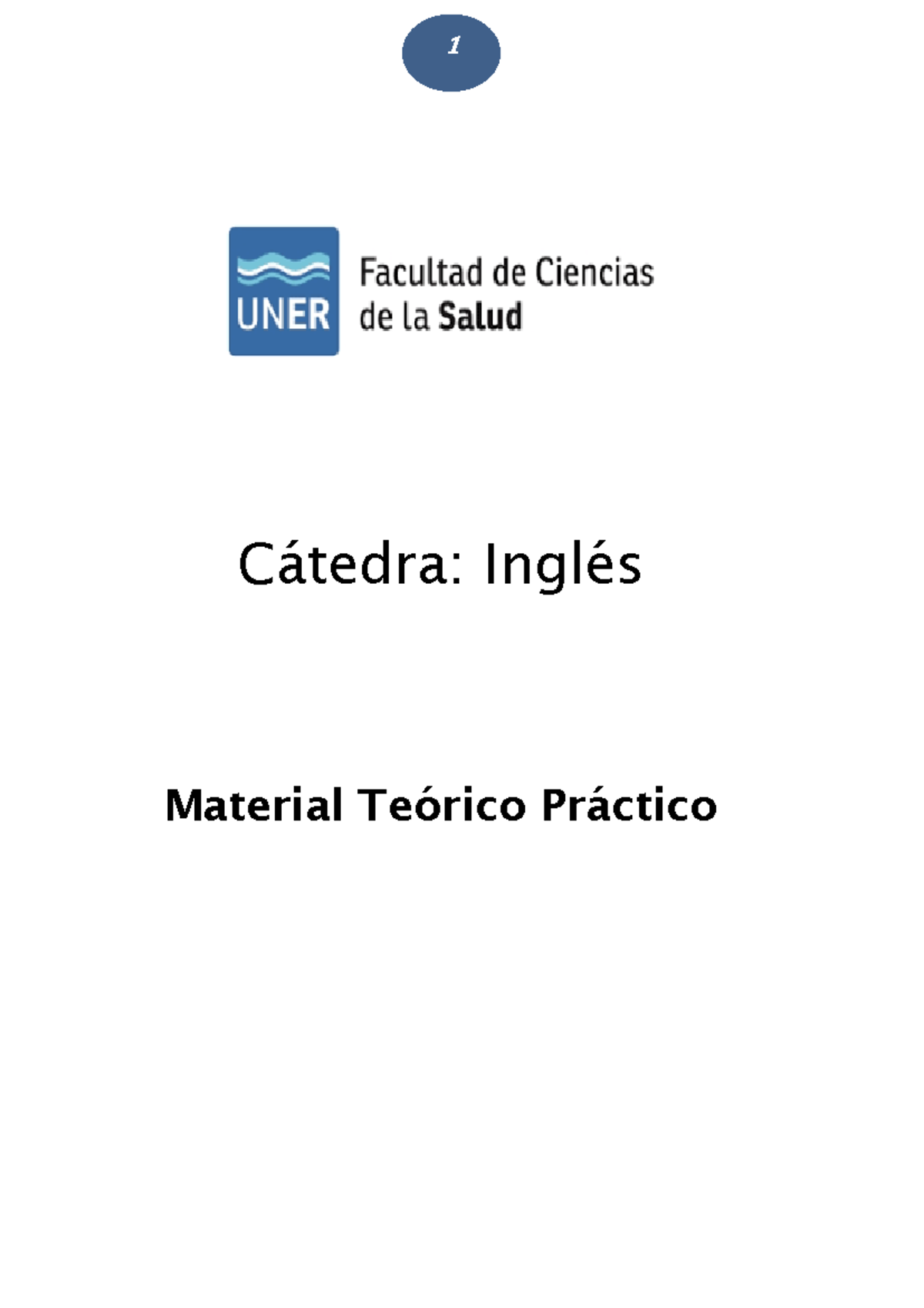 Cuadernillo Inglés 2020 Cátedra Inglés Material Teórico Práctico