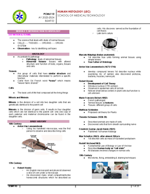 PCCH103 (LAB) Transes - PCML AY 2023- BSMT1D SCHOOL OF MEDICAL ...
