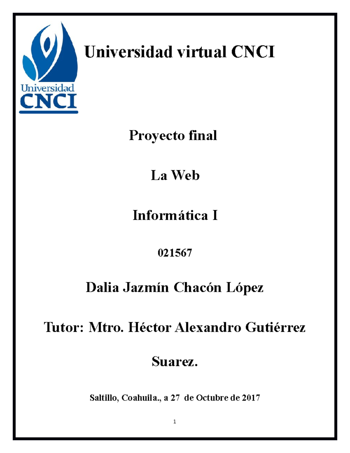 Proyecto final Informatica I%2c la Web - Universidad virtual CNCI ... image.