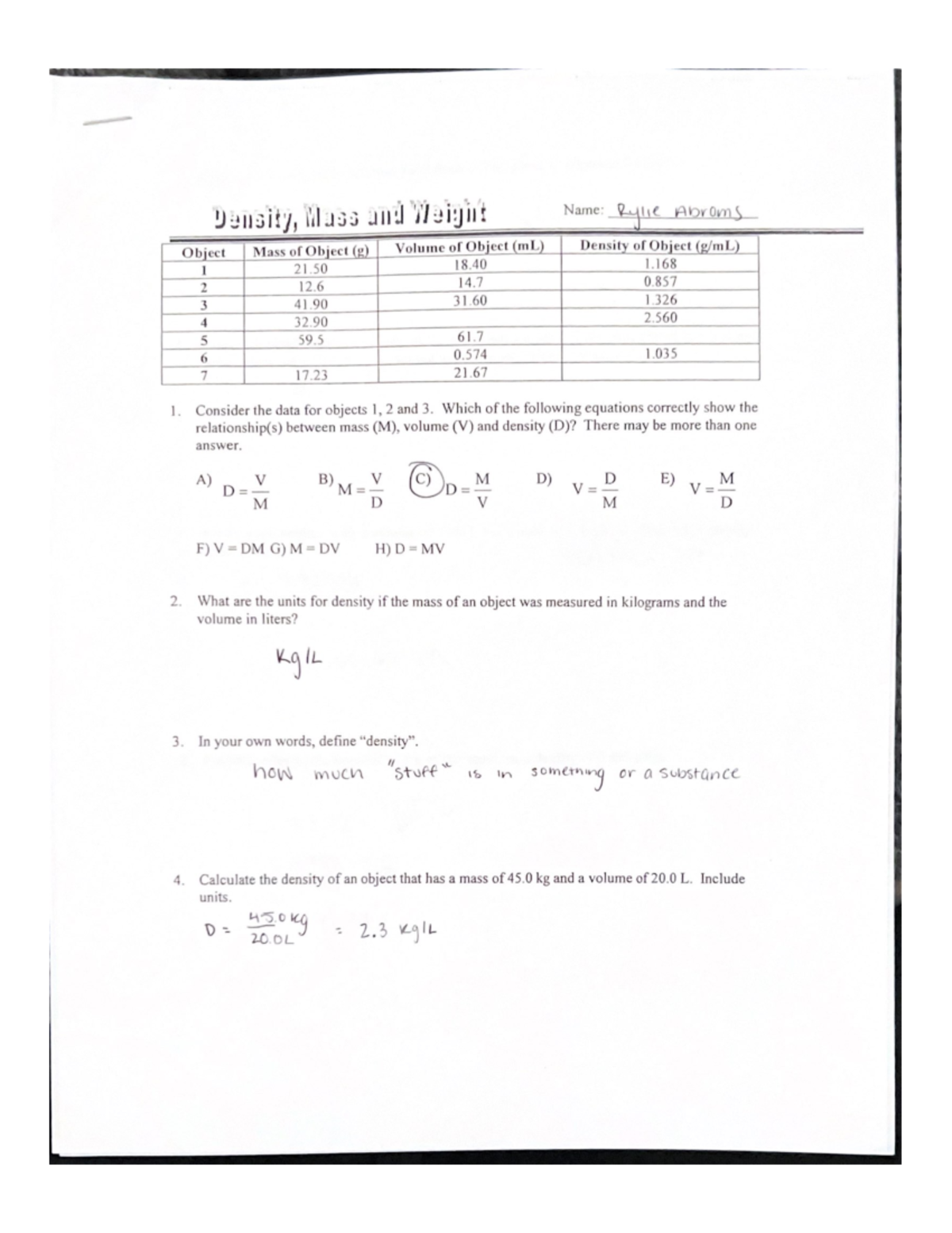 Density Pre Lab Ce 111l Studocu Density Pre Lab Ce 111l Studocu