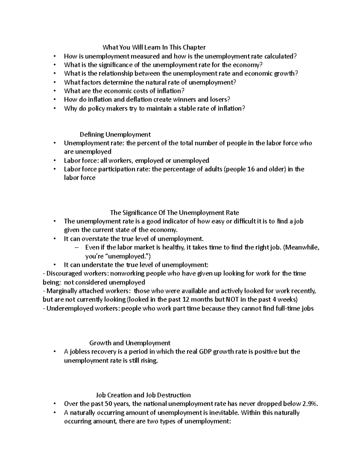 Econ 101 Chpater 14 These Were Notes From Chapter Fourteen What