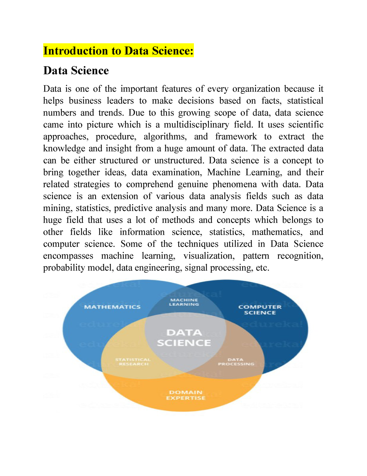 data science essay masters