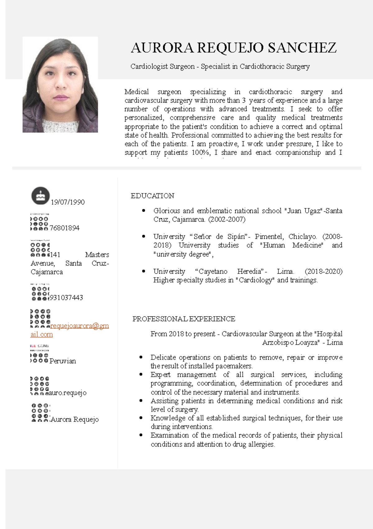 Requejo Sanchez PAF CV - Producto Acreditable final Curriculum Vitae ...