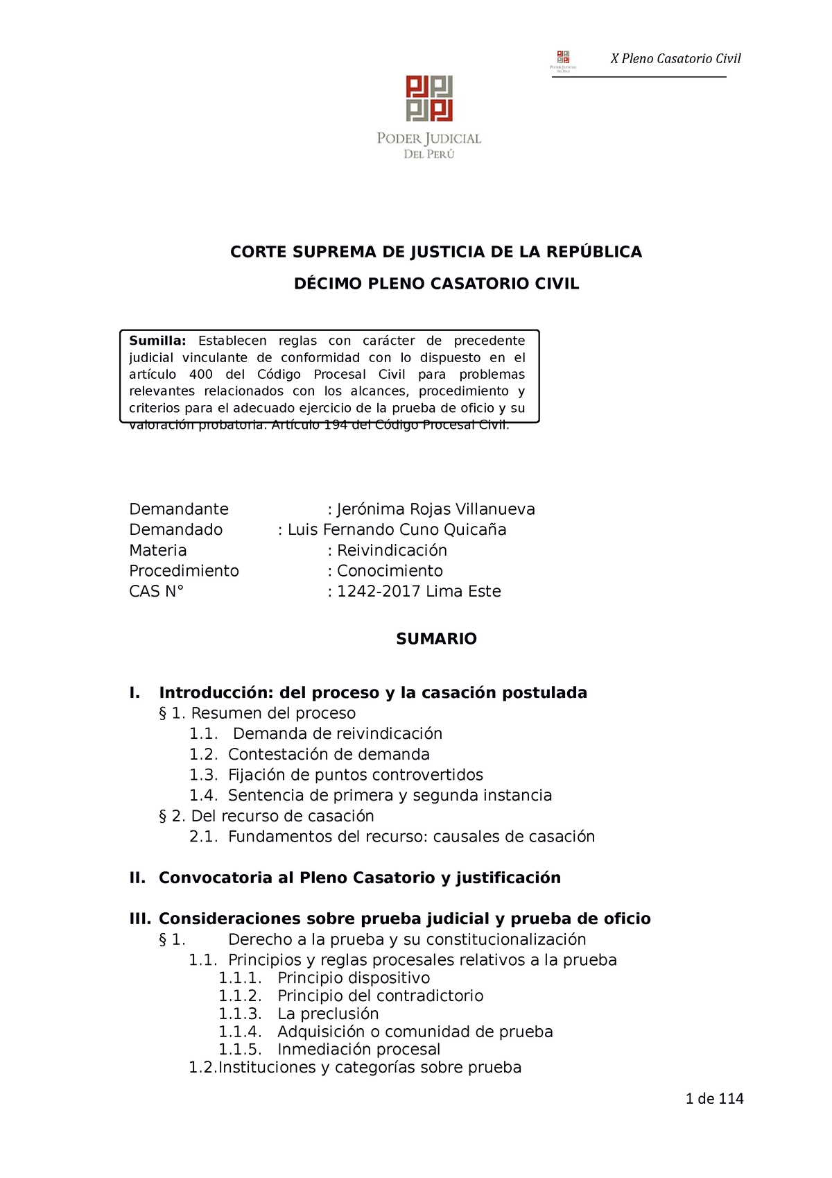 X+Pleno+Casatorio+Civil+Nuevo - CORTE SUPREMA DE JUSTICIA DE LA ...