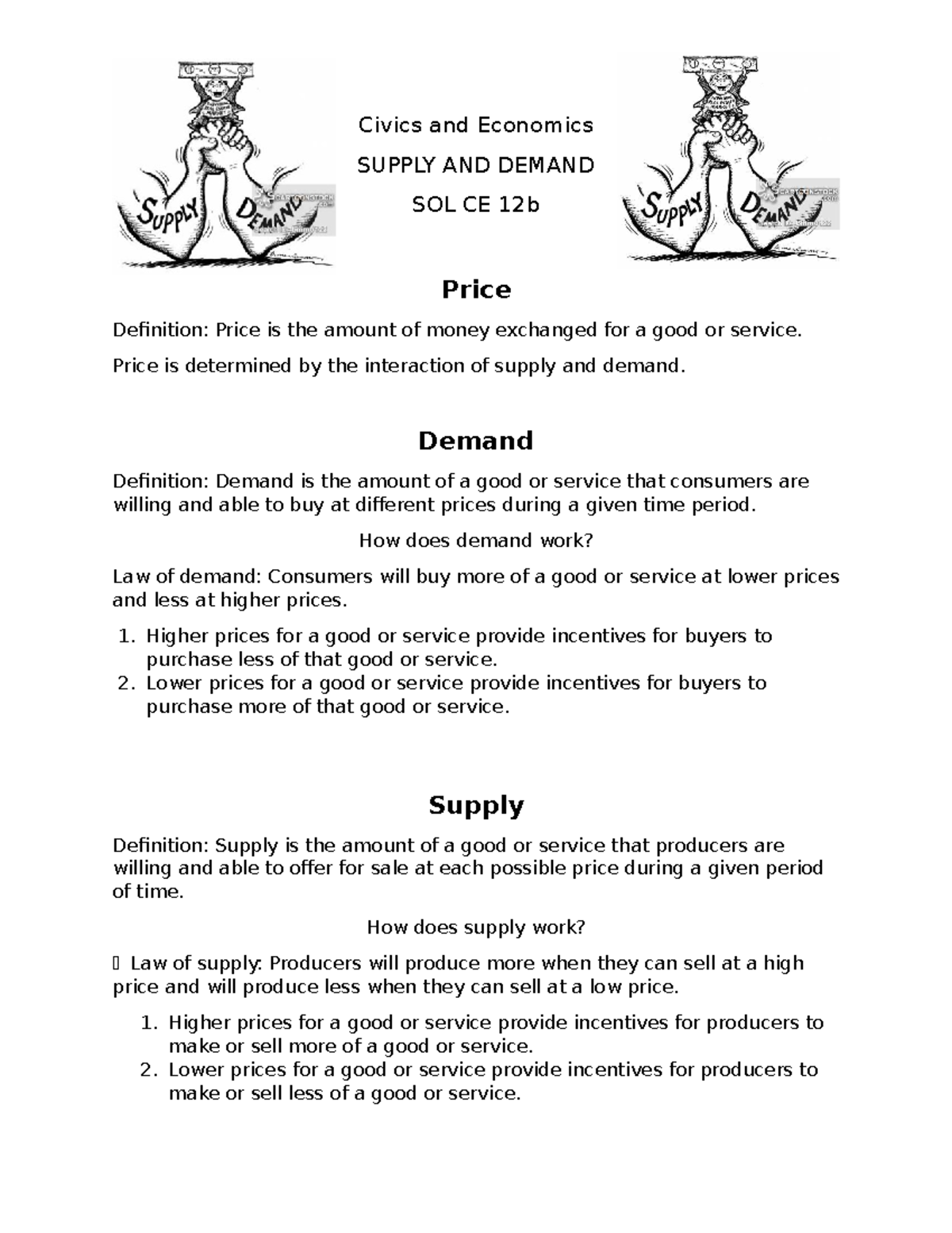 The Age Of 30 Is In Demand Copy+of+12b+notes+supply+and+demand+filled+in - Civics and Economics