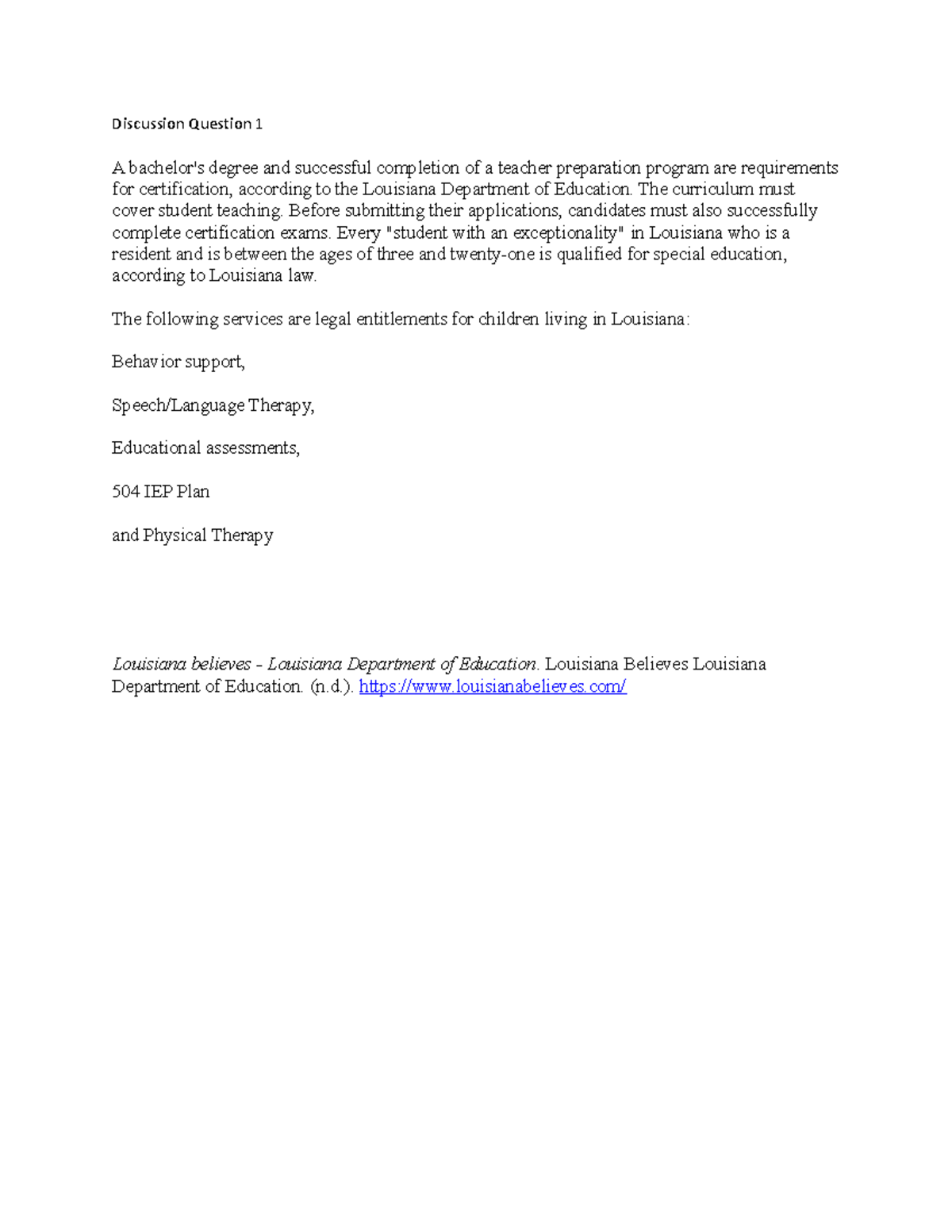 Discussion Question 1 - SPD-510 - GCU - Studocu