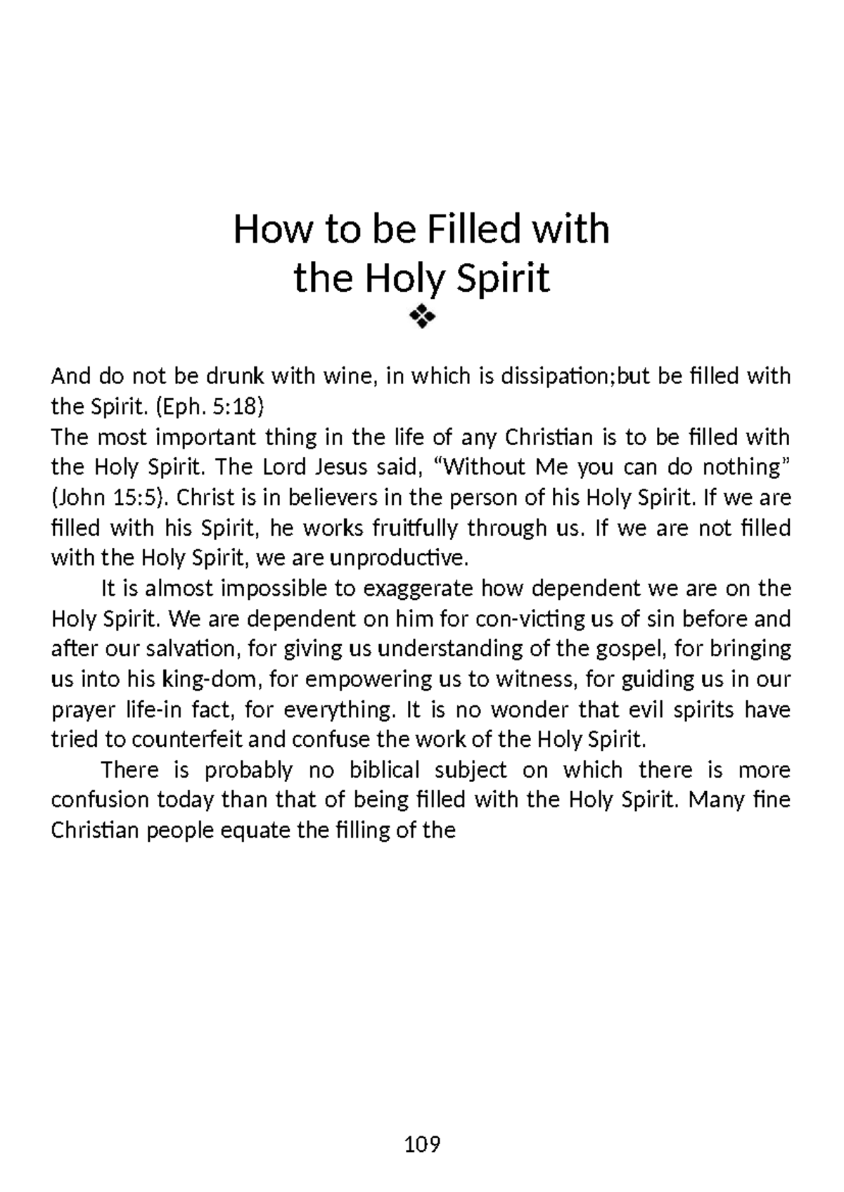 NewDocument Dk i dont know How to be Filled with the Holy Spirit