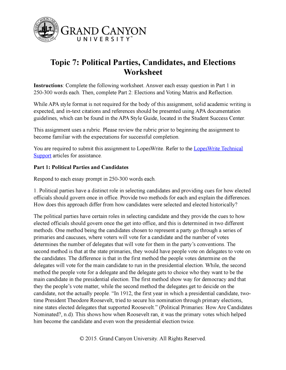 political party quiz printable