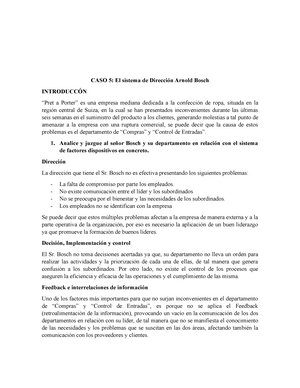 CASO 5 dayana Apuntes 1 2 3 CASO 5 El sistema de Direcci n